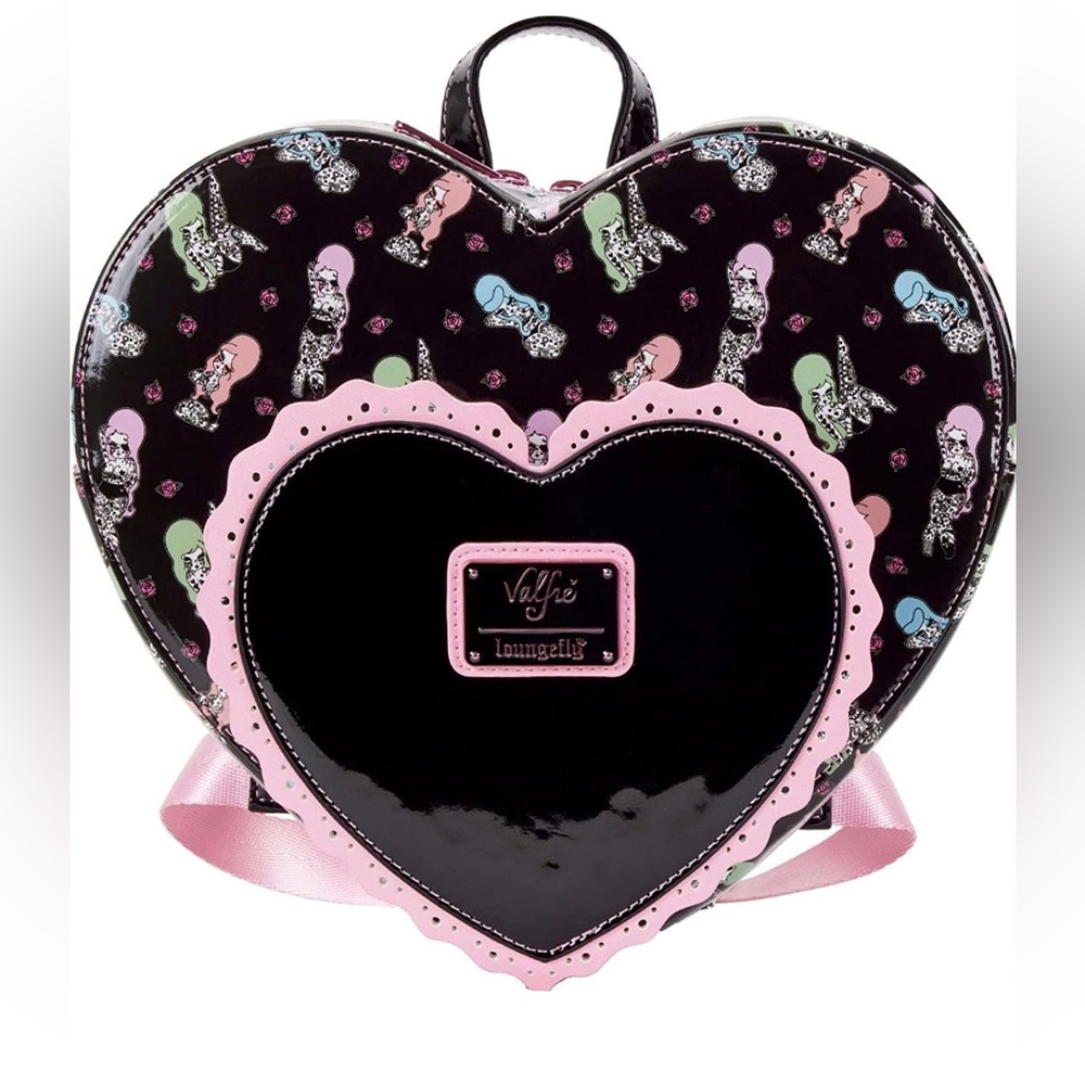 LOUNGEFLY VALFRE HEART SHAPED BACKPACK